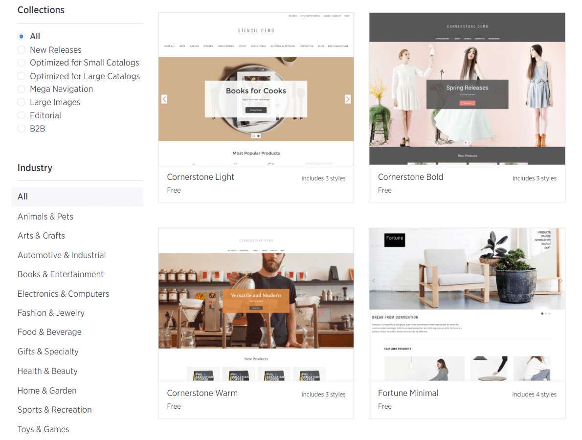 BigCommerce themes