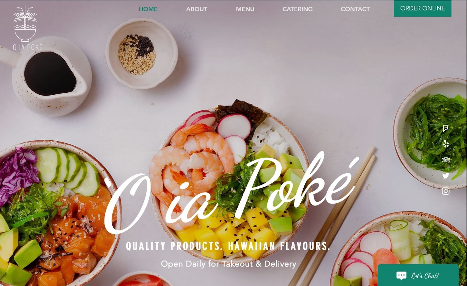 Wix Poké Restaurant template