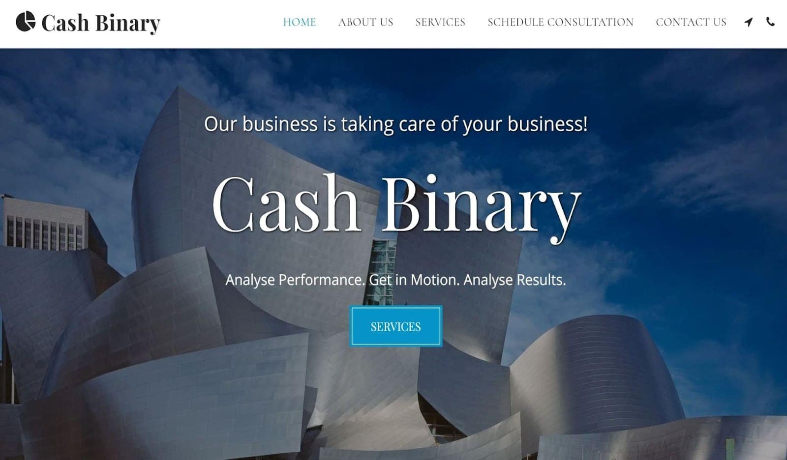 There’s nothing flashy about Cash Binary – the focus is on persuasive content. Hover to see!