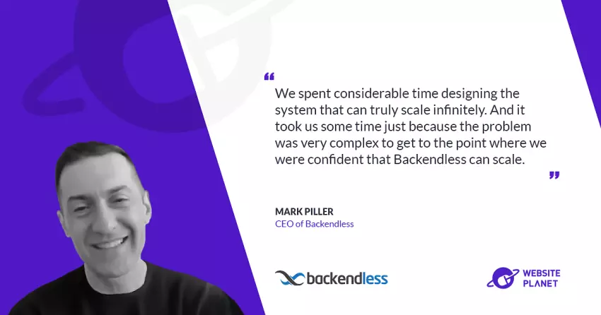 Building applications and achieving scalability with Backendless