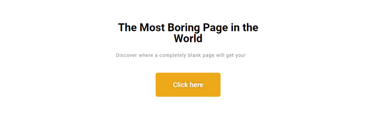 Boring Landingpage