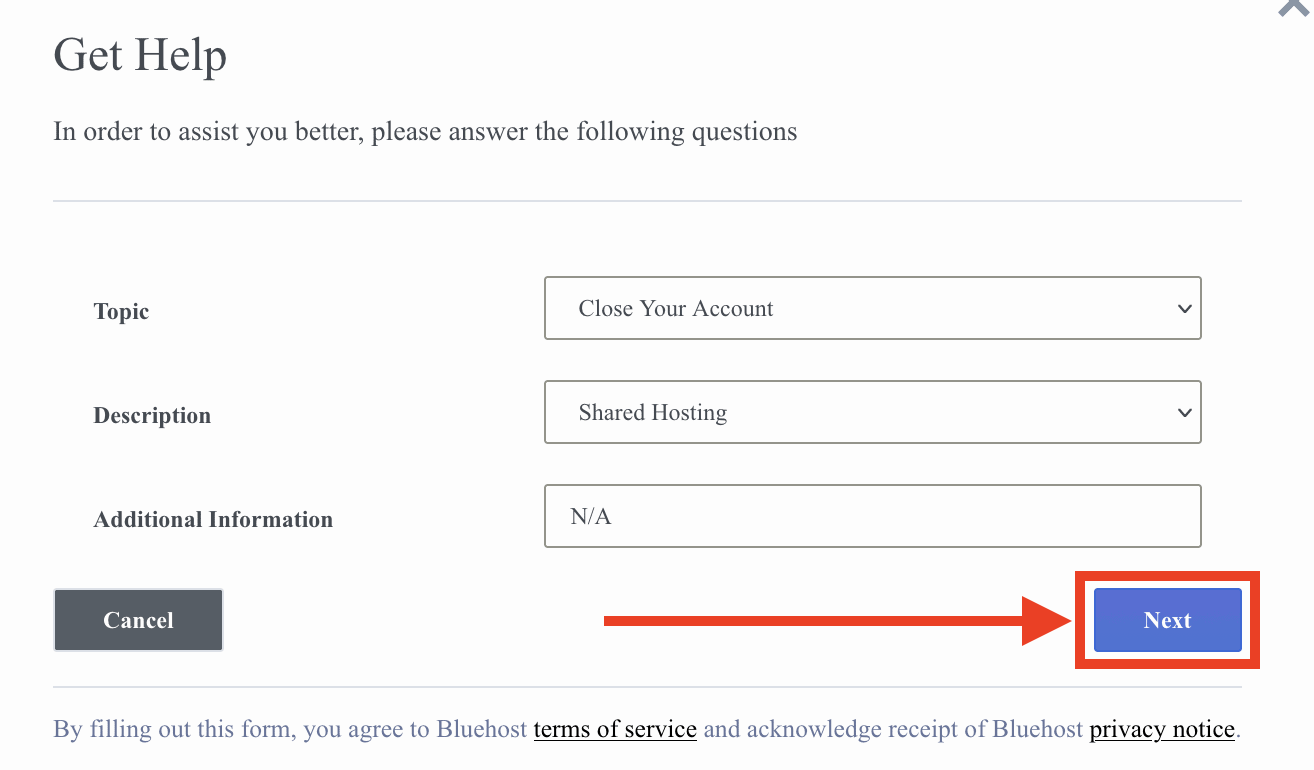 bluehost, get help