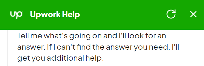 Upwork chat bot