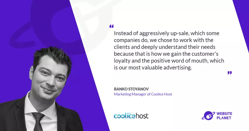 Web hosting to webmasters and customer loyalty with CooliceHost
