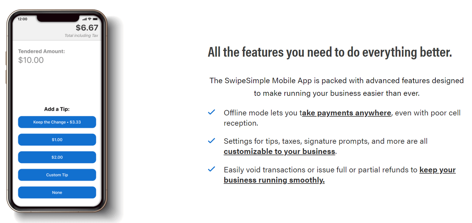 SwipeSimple app