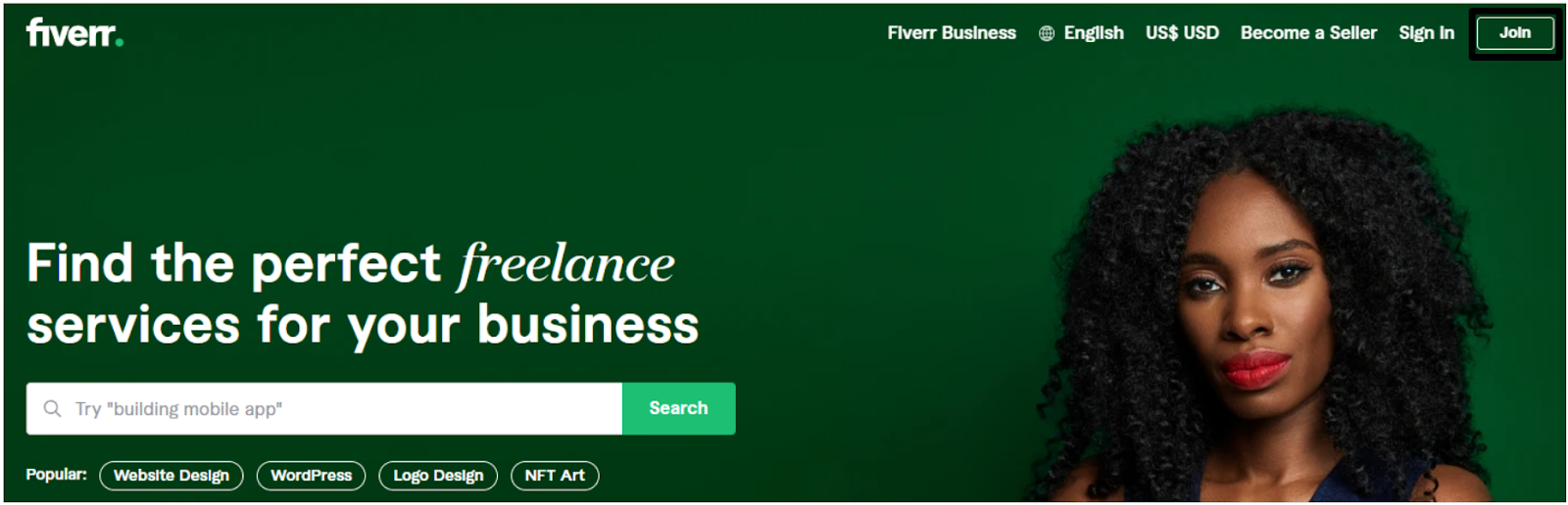 Signing up for Fiverr 1