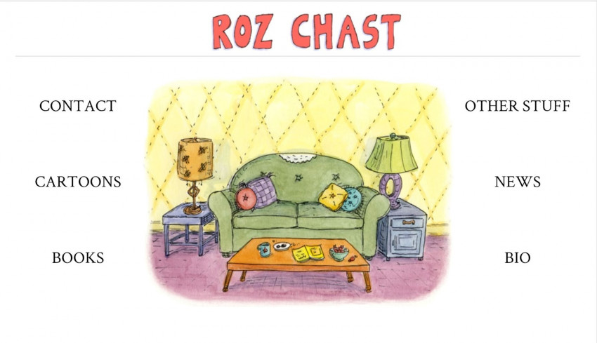 Roz Chast portfolio website homepage