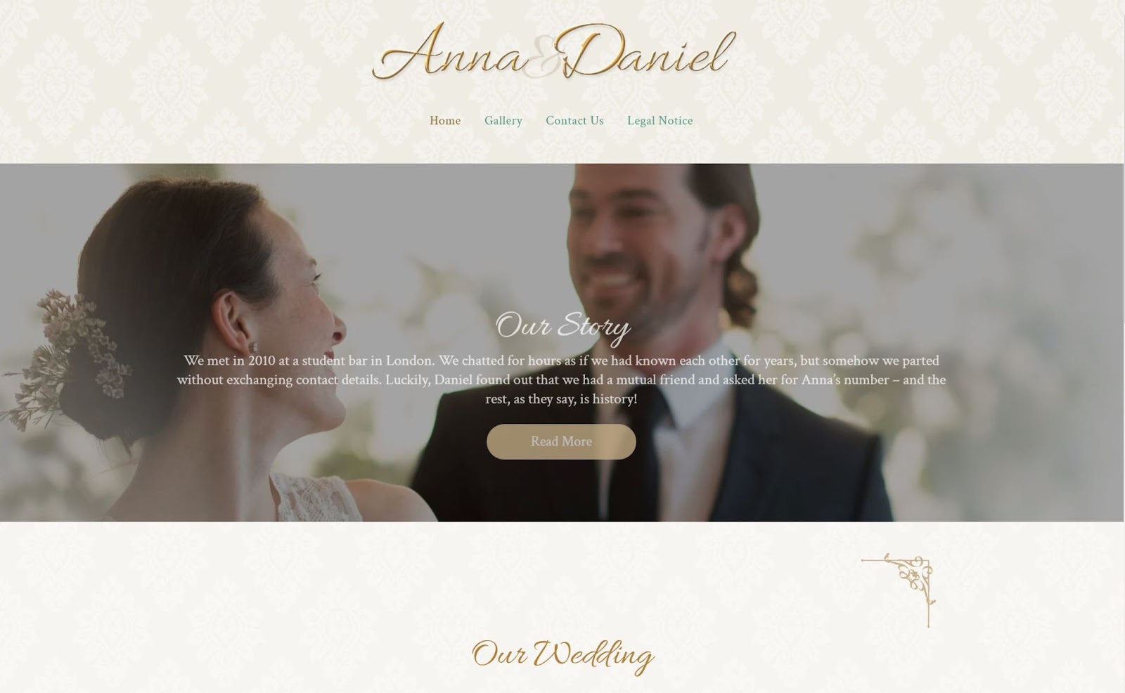 IONOS Anna & Daniel wedding template