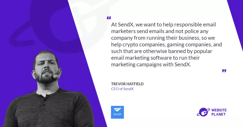 SendX: easy-to-use & affordable email service provider for SMBs sending large volume emails