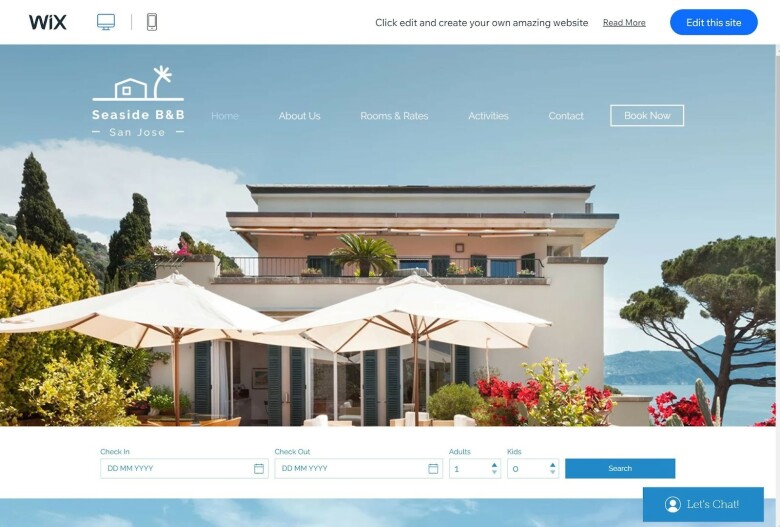 Wix Hotel Templates