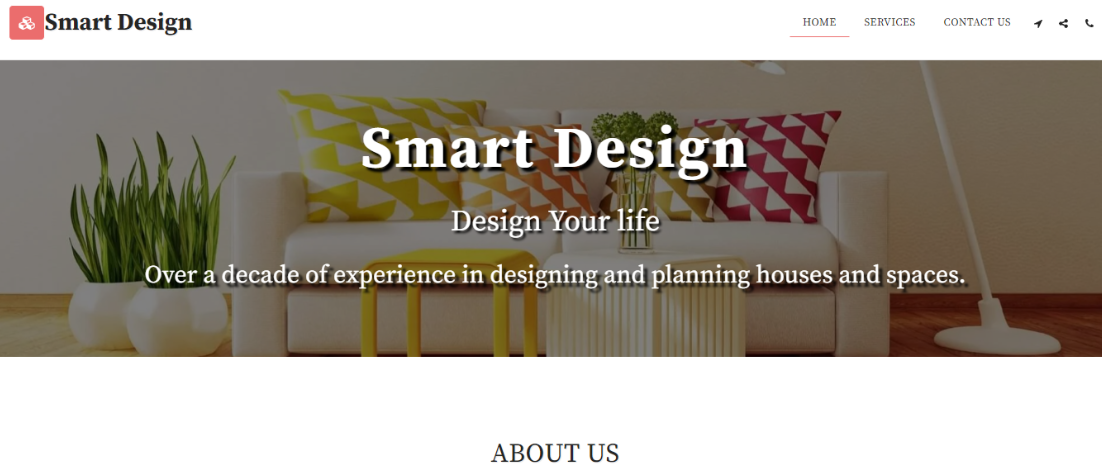 SITE123 Smart Design Template