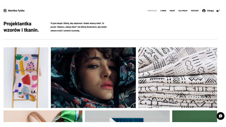 Wix template example