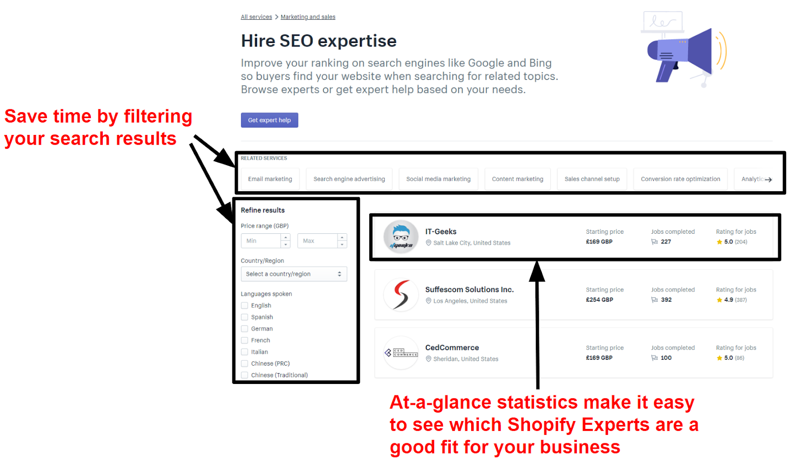 Shopify Experts directory