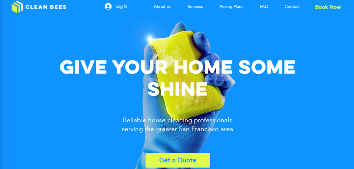 Wix Cleaning Company Template