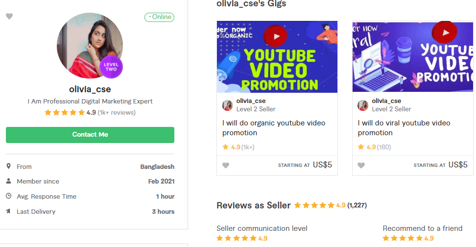 Olivia_cse Fiverr profile