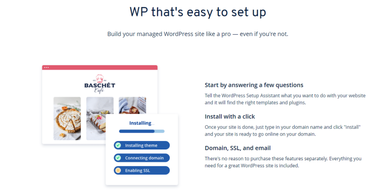 IONOS' WordPress features regarding ease of use