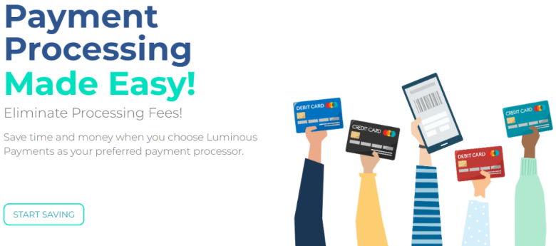 Luminous Payments' website