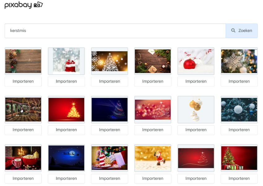 Selectie van ‘kerstmis’ foto’s op beeldbank Pixabay