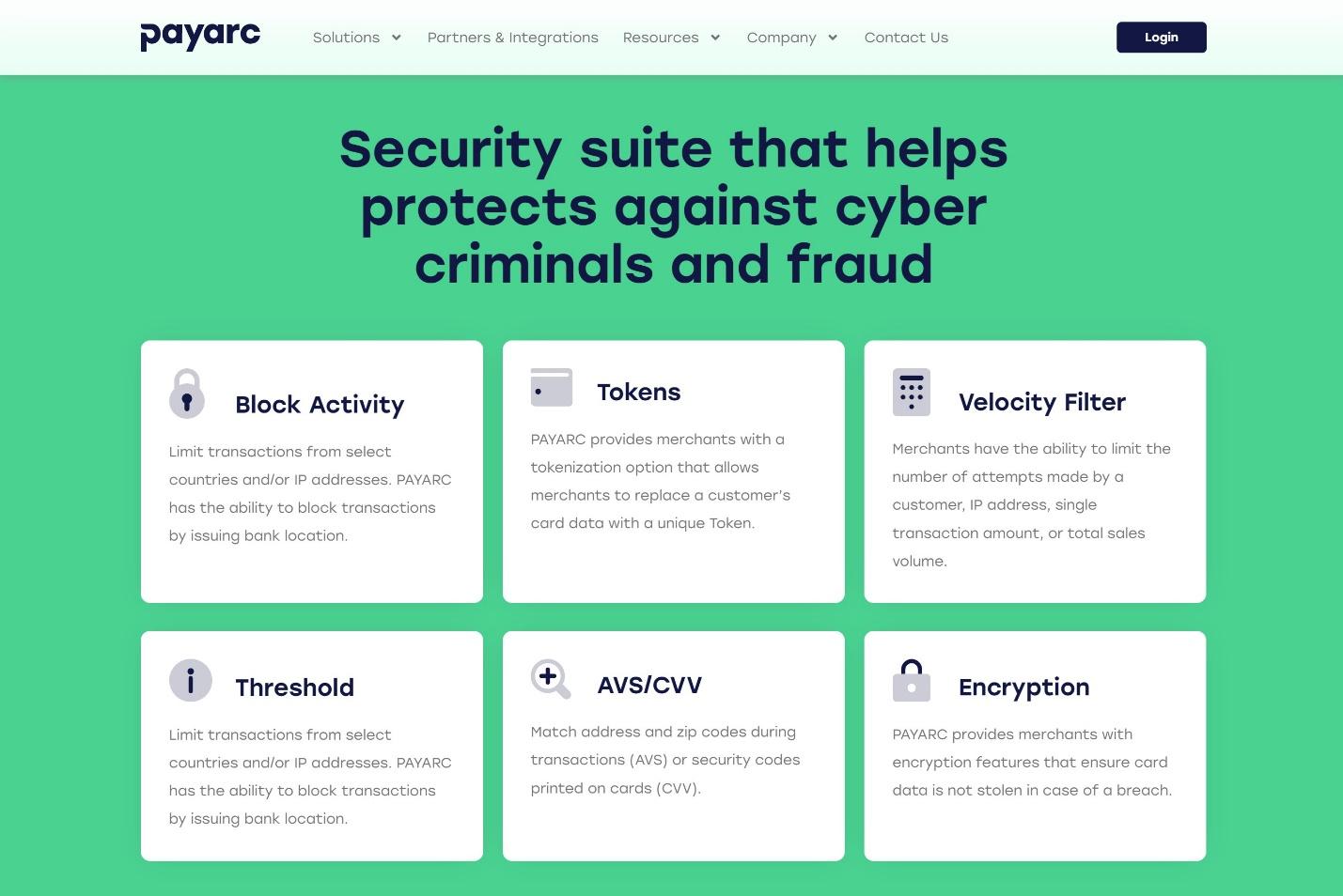 PayArc suite of security tools