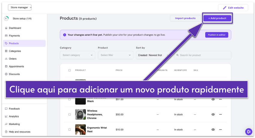 Hostinger Website Builder Product Page