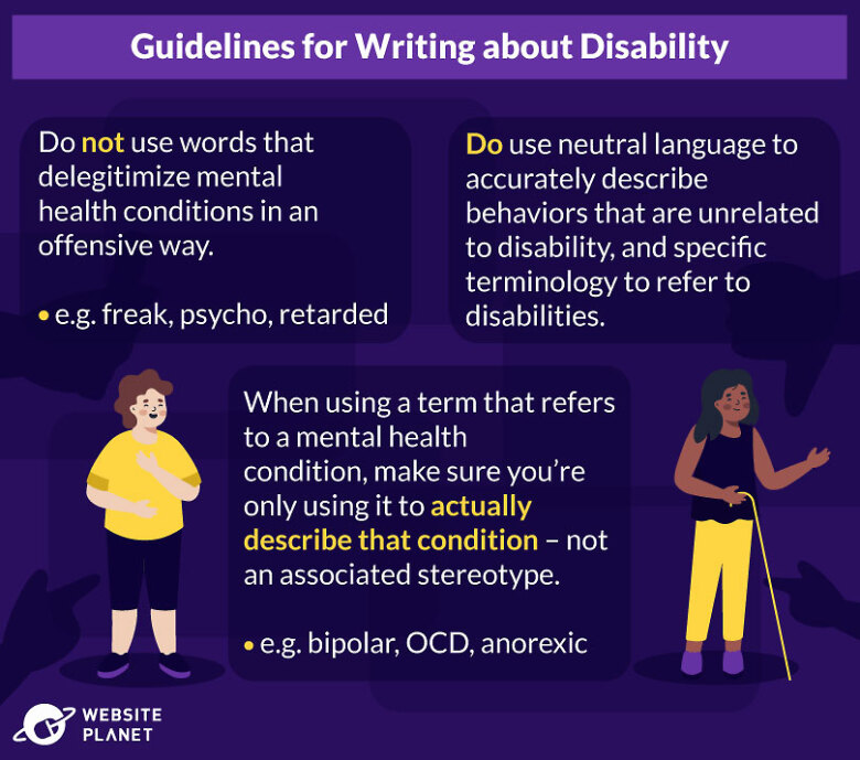 Guidelines for writing about disability