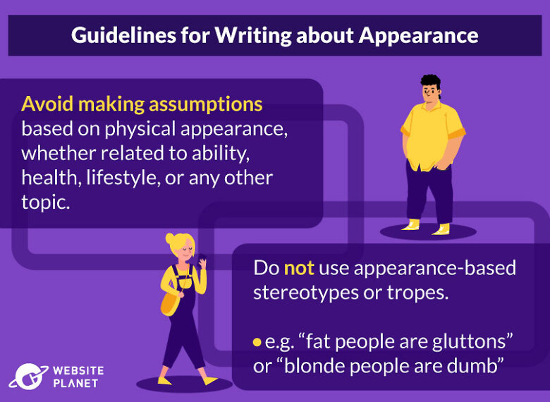 Guidelines for writing about age and lifestyle