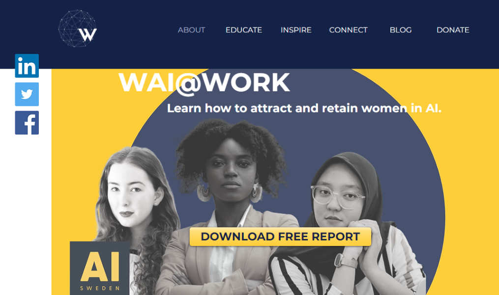 Women In AI Homepage