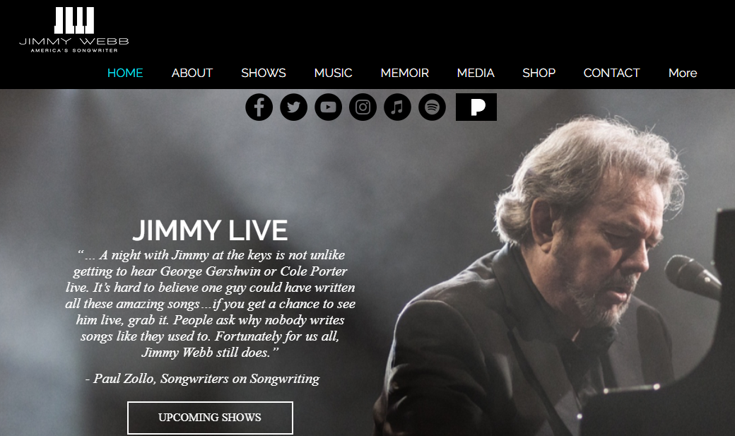 Jimmy Webb Homepage