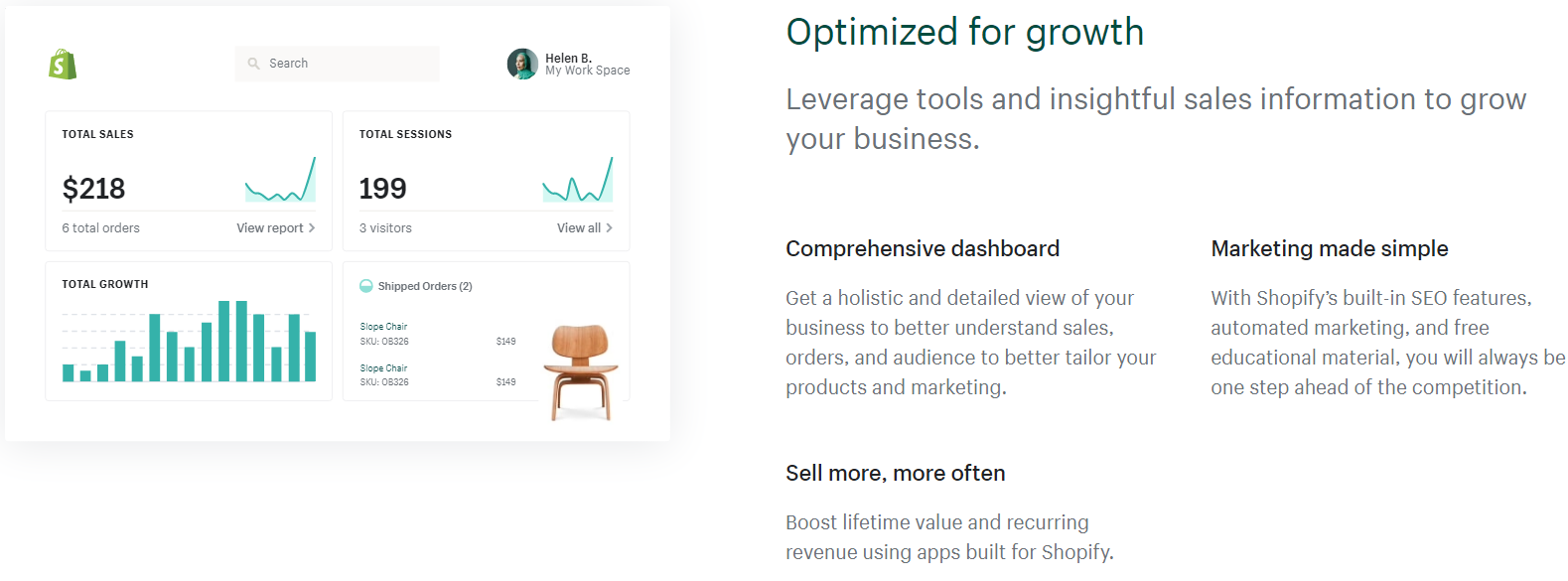Shopify designed for growth
