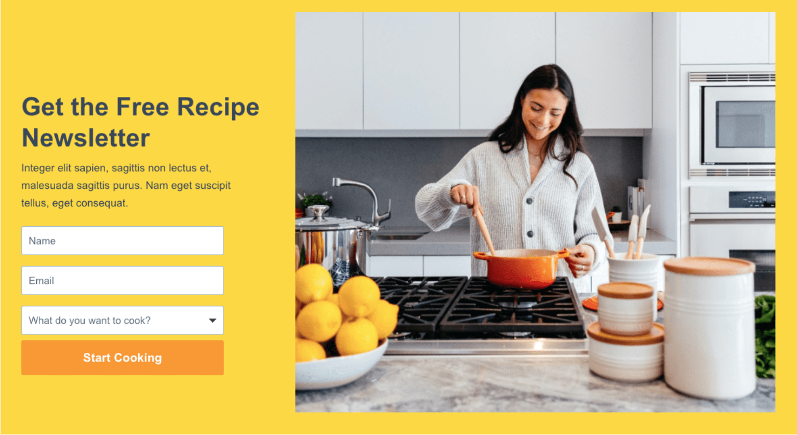 Example of a landing page built with Instapage