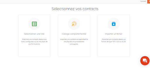 Sarbacane contacts management