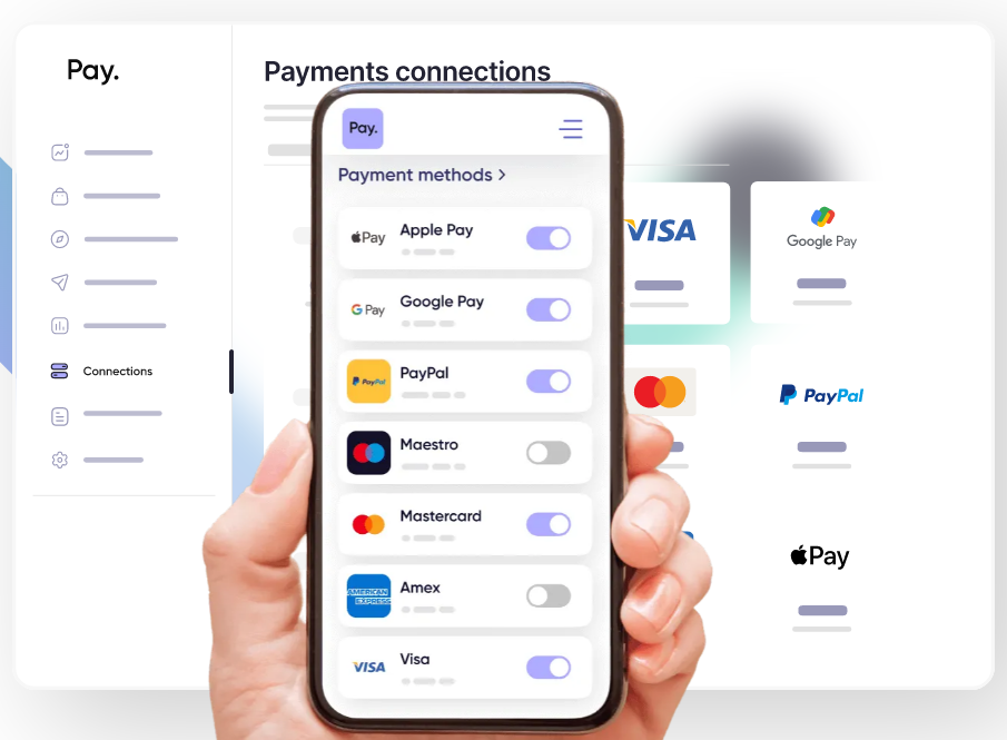 Pay.com's payment method options