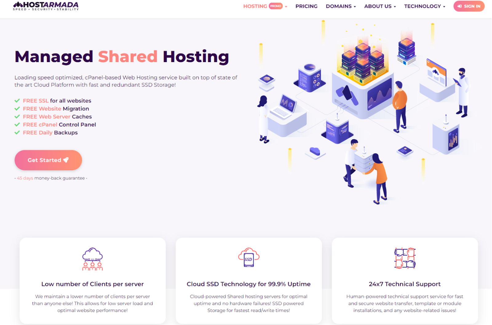 HostArmada Shared Cloud Hosting