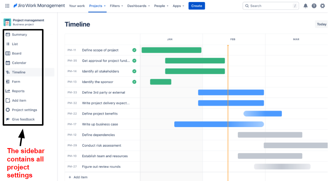 Jira Work Management Project Timeline