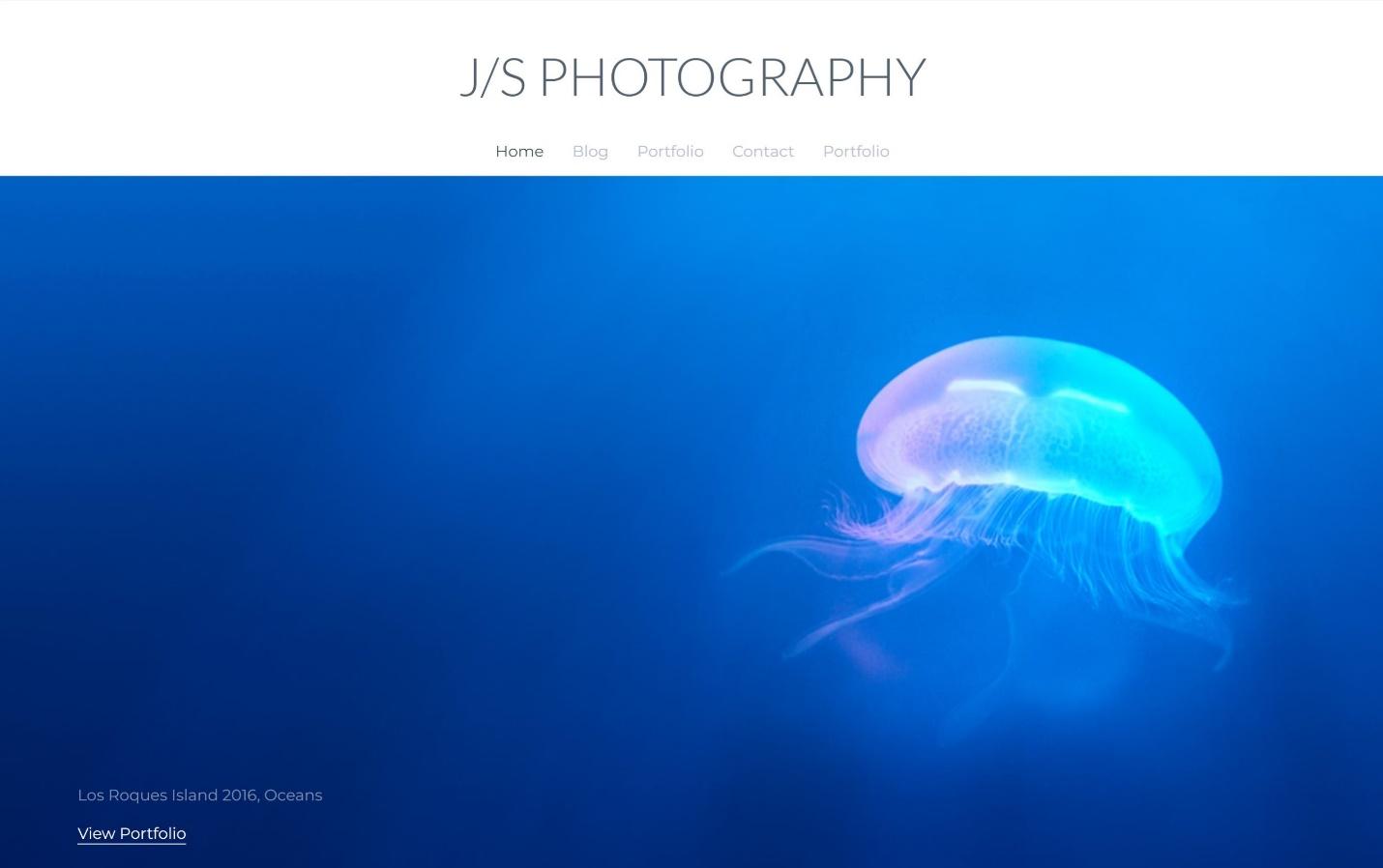 Weebly JS Photography - Journey theme.