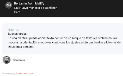 Mailify soporte email correo