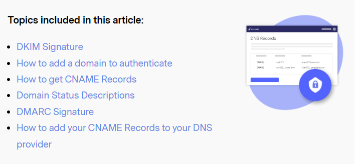 Benchmark DKIM setup guid