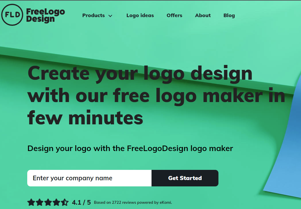 free logo design homepage