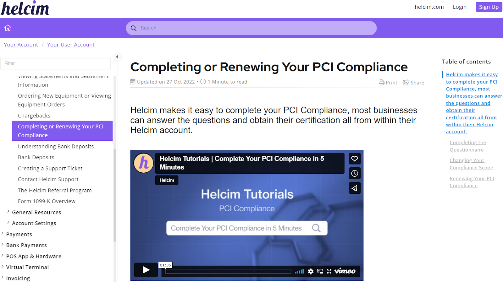 Helcim PCI Compliance