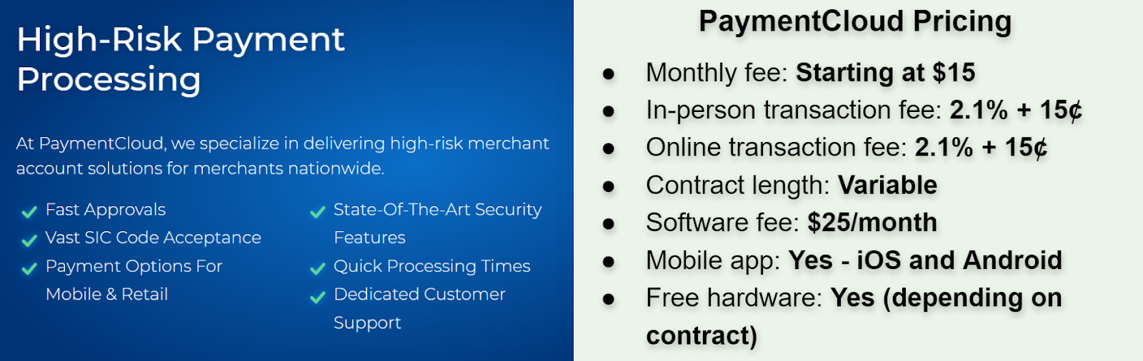 PaymentCloud summary