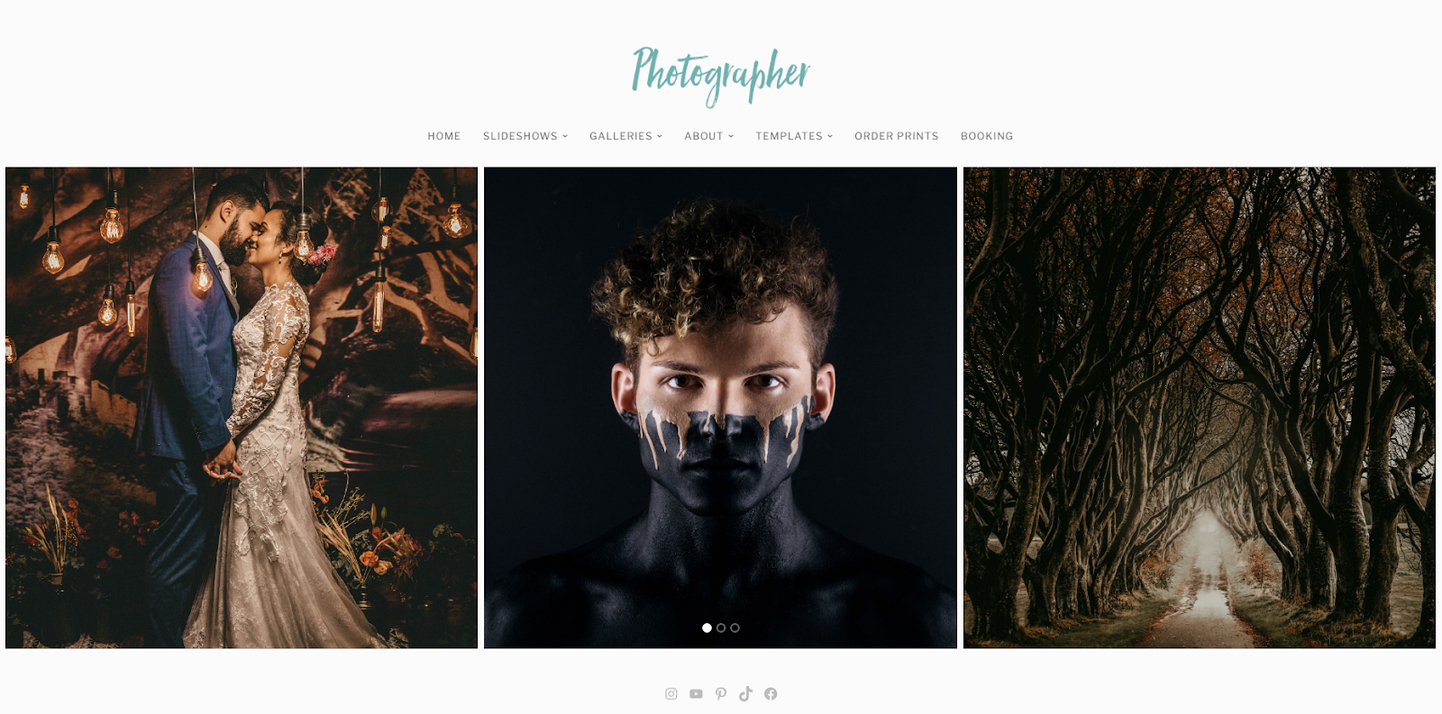 WordPress.com's Photographer template