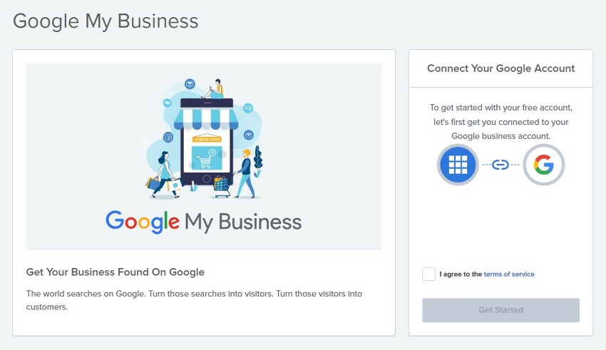 Bluehost connect Google Business account and Goole My Business services tools.