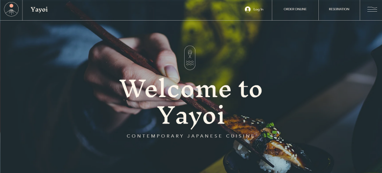 Wix Japanese Restaurant template