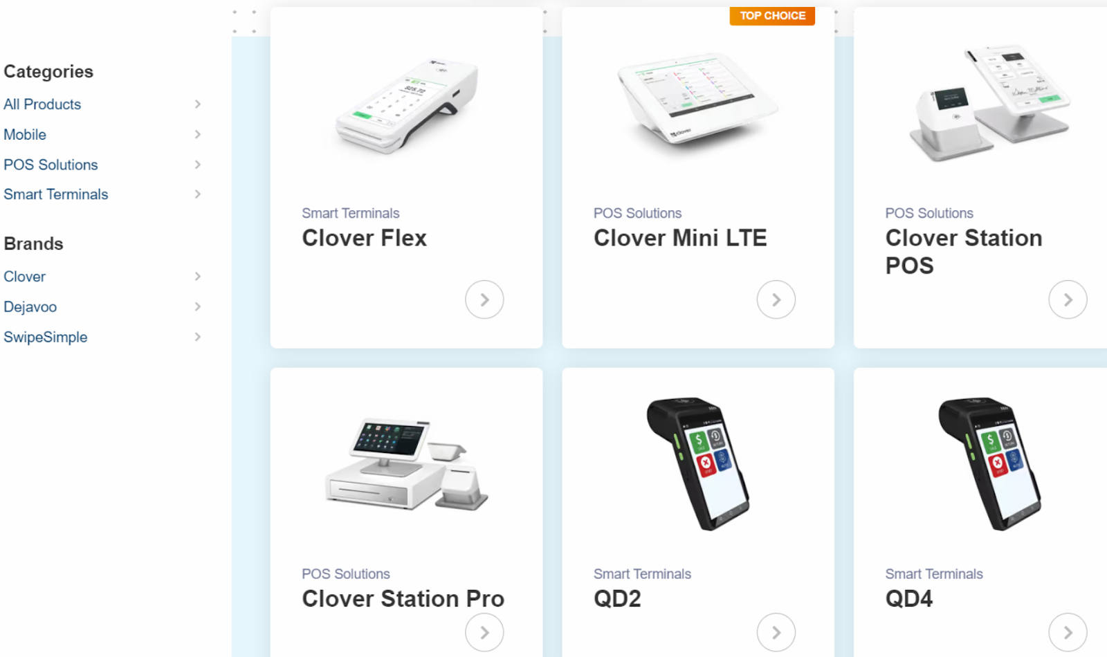 Payment Depot POS equipment options