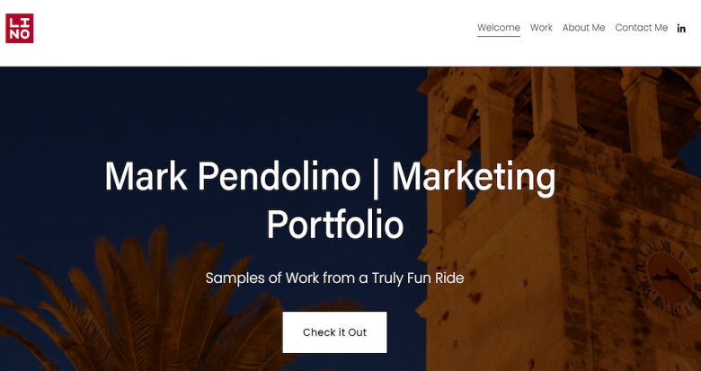 Mark Pendolino Marketing portfolio