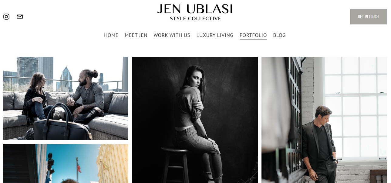 Jen Ublasi fashion portfolio page