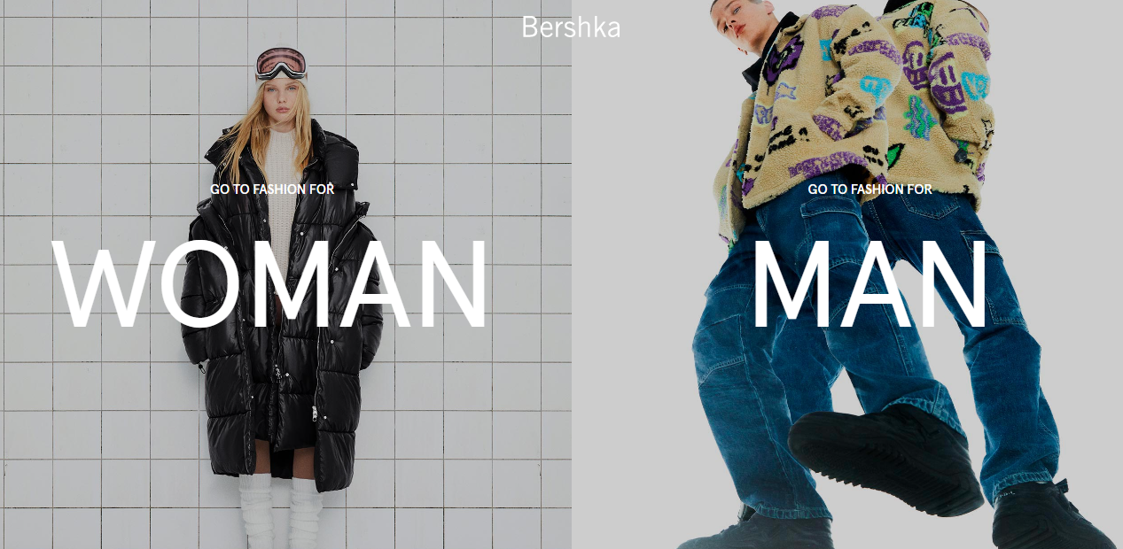 Bershka man women fashion