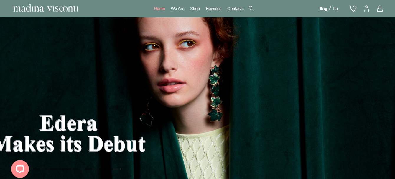 Madina Visconti jeweler green home page