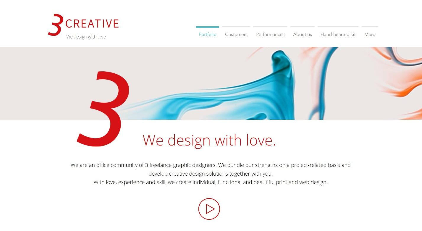 3Creative homepage