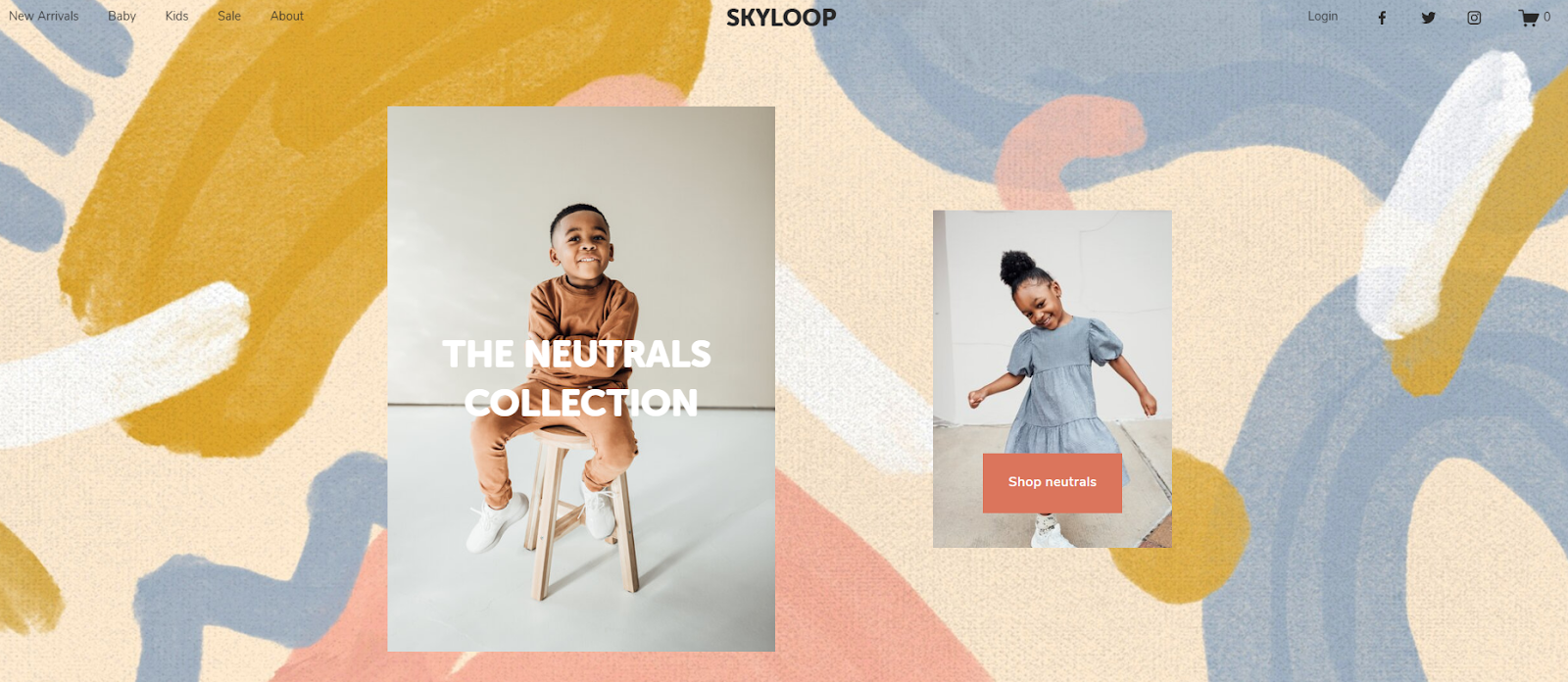 Squarespace's Skyloop template